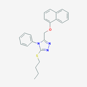 3-(butylsulfanyl)-5-[(1-naphthyloxy)methyl]-4-phenyl-4H-1,2,4-triazole