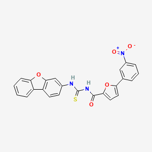 N-[(dibenzo[b,d]furan-3-ylamino)carbonothioyl]-5-(3-nitrophenyl)-2-furamide