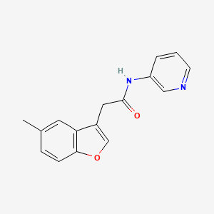 molecular formula C16H14N2O2 B4191586 2-(5-methyl-1-benzofuran-3-yl)-N-3-pyridinylacetamide 