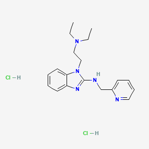 1-[2-(diethylamino)ethyl]-N-(2-pyridinylmethyl)-1H-benzimidazol-2-amine dihydrochloride