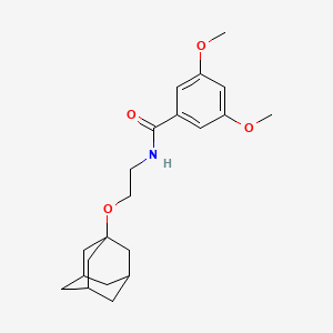 molecular formula C21H29NO4 B4191726 N-[2-(1-adamantyloxy)ethyl]-3,5-dimethoxybenzamide 