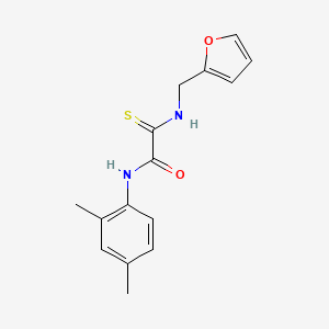 molecular formula C15H16N2O2S B4191735 N-(2,4-dimethylphenyl)-2-[(2-furylmethyl)amino]-2-thioxoacetamide 