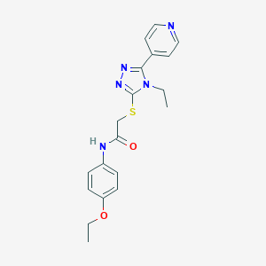 N-(4-ethoxyphenyl)-2-{[4-ethyl-5-(pyridin-4-yl)-4H-1,2,4-triazol-3-yl]sulfanyl}acetamide
