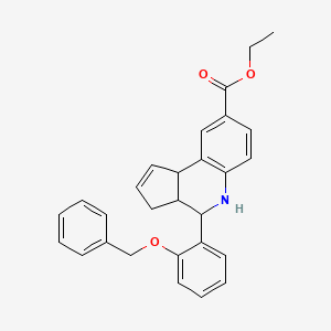 molecular formula C28H27NO3 B4191808 ethyl 4-[2-(benzyloxy)phenyl]-3a,4,5,9b-tetrahydro-3H-cyclopenta[c]quinoline-8-carboxylate 