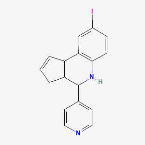 8-iodo-4-(4-pyridinyl)-3a,4,5,9b-tetrahydro-3H-cyclopenta[c]quinoline