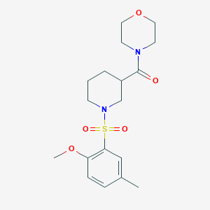 4-({1-[(2-methoxy-5-methylphenyl)sulfonyl]-3-piperidinyl}carbonyl)morpholine