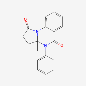 molecular formula C18H16N2O2 B4191883 3a-methyl-4-phenyl-2,3,3a,4-tetrahydropyrrolo[1,2-a]quinazoline-1,5-dione 