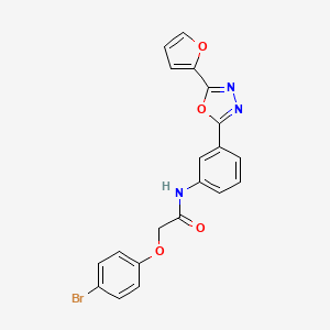 2-(4-bromophenoxy)-N-{3-[5-(2-furyl)-1,3,4-oxadiazol-2-yl]phenyl}acetamide