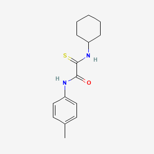 molecular formula C15H20N2OS B4191993 2-(cyclohexylamino)-N-(4-methylphenyl)-2-thioxoacetamide 