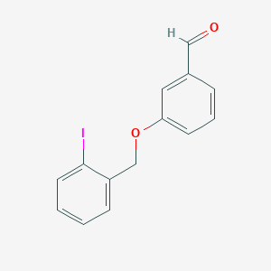 molecular formula C14H11IO2 B4192015 3-[(2-iodobenzyl)oxy]benzaldehyde 