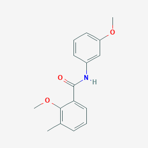 molecular formula C16H17NO3 B4192031 2-methoxy-N-(3-methoxyphenyl)-3-methylbenzamide 