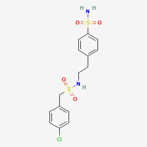 4-(2-{[(4-chlorobenzyl)sulfonyl]amino}ethyl)benzenesulfonamide