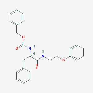 molecular formula C25H26N2O4 B4192172 N-[(benzyloxy)carbonyl]-N-(2-phenoxyethyl)phenylalaninamide 