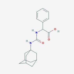 molecular formula C19H24N2O3 B4192181 {[(1-adamantylamino)carbonyl]amino}(phenyl)acetic acid 