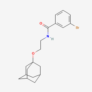 molecular formula C19H24BrNO2 B4192254 N-[2-(1-adamantyloxy)ethyl]-3-bromobenzamide 