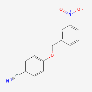 molecular formula C14H10N2O3 B4192287 4-[(3-nitrobenzyl)oxy]benzonitrile 