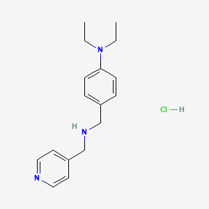molecular formula C17H24ClN3 B4192336 N,N-diethyl-4-{[(4-pyridinylmethyl)amino]methyl}aniline hydrochloride 