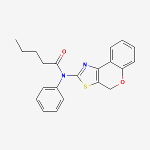 molecular formula C21H20N2O2S B4192382 N-4H-chromeno[4,3-d][1,3]thiazol-2-yl-N-phenylpentanamide 