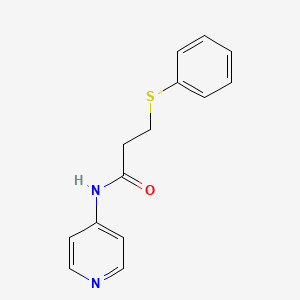 molecular formula C14H14N2OS B4192413 3-(phenylthio)-N-4-pyridinylpropanamide 