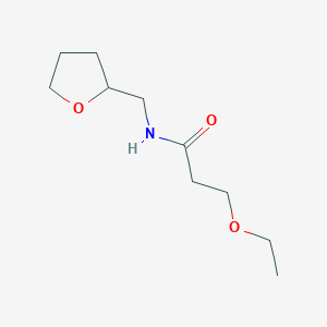 molecular formula C10H19NO3 B4192452 3-ethoxy-N-(tetrahydro-2-furanylmethyl)propanamide 