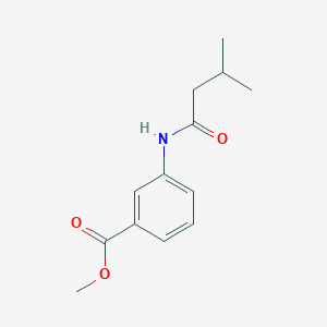 molecular formula C13H17NO3 B4192456 methyl 3-[(3-methylbutanoyl)amino]benzoate 