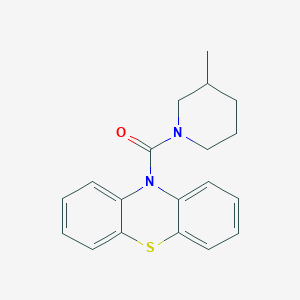 molecular formula C19H20N2OS B4192508 10-[(3-methyl-1-piperidinyl)carbonyl]-10H-phenothiazine 