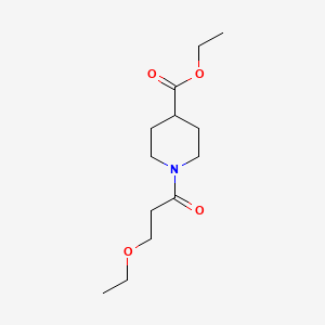 molecular formula C13H23NO4 B4192518 ethyl 1-(3-ethoxypropanoyl)-4-piperidinecarboxylate 