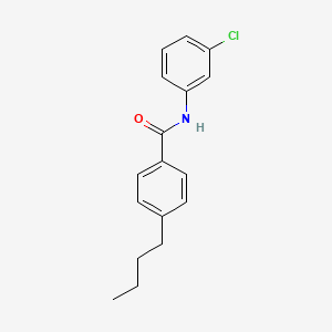 molecular formula C17H18ClNO B4192600 4-butyl-N-(3-chlorophenyl)benzamide 