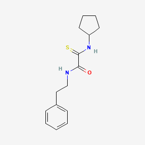 molecular formula C15H20N2OS B4192604 2-(cyclopentylamino)-N-(2-phenylethyl)-2-thioxoacetamide 