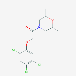 molecular formula C14H16Cl3NO3 B4192655 2,6-dimethyl-4-[(2,4,5-trichlorophenoxy)acetyl]morpholine 