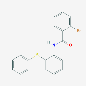 molecular formula C19H14BrNOS B4192713 2-bromo-N-[2-(phenylthio)phenyl]benzamide 