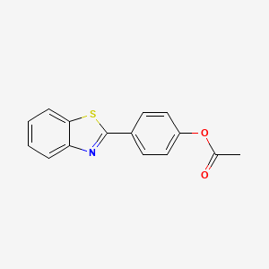 molecular formula C15H11NO2S B4192759 4-(1,3-benzothiazol-2-yl)phenyl acetate 
