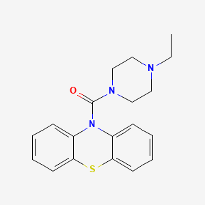 molecular formula C19H21N3OS B4192810 10-[(4-ethyl-1-piperazinyl)carbonyl]-10H-phenothiazine 
