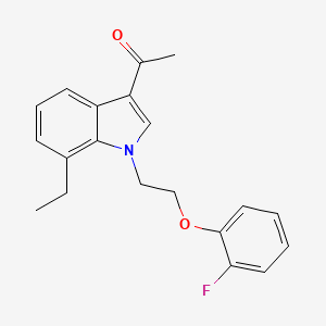 1-{7-ethyl-1-[2-(2-fluorophenoxy)ethyl]-1H-indol-3-yl}ethanone