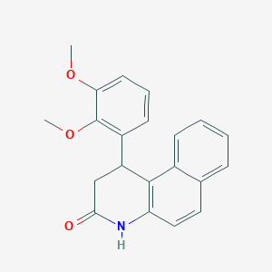 molecular formula C21H19NO3 B4192839 1-(2,3-dimethoxyphenyl)-1,4-dihydrobenzo[f]quinolin-3(2H)-one 