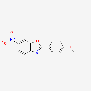 molecular formula C15H12N2O4 B4192958 2-(4-ethoxyphenyl)-6-nitro-1,3-benzoxazole 