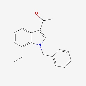 molecular formula C19H19NO B4192976 1-(1-benzyl-7-ethyl-1H-indol-3-yl)ethanone 