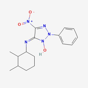 molecular formula C16H21N5O3 B4193037 N-(2,3-dimethylcyclohexyl)-5-nitro-2-phenyl-2H-1,2,3-triazol-4-amine 3-oxide 