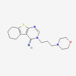 molecular formula C17H24N4OS B4193045 3-[3-(4-morpholinyl)propyl]-5,6,7,8-tetrahydro[1]benzothieno[2,3-d]pyrimidin-4(3H)-imine 