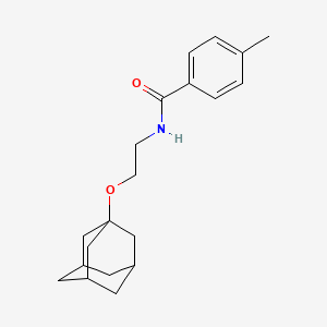 molecular formula C20H27NO2 B4193083 N-[2-(1-adamantyloxy)ethyl]-4-methylbenzamide 