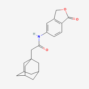 molecular formula C20H23NO3 B4193106 2-(1-adamantyl)-N-(1-oxo-1,3-dihydro-2-benzofuran-5-yl)acetamide 