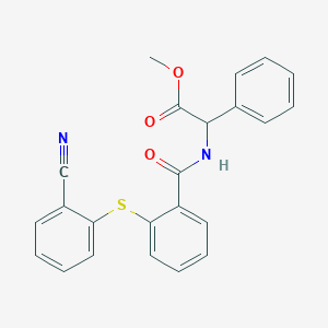 methyl ({2-[(2-cyanophenyl)thio]benzoyl}amino)(phenyl)acetate