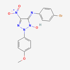 molecular formula C15H12BrN5O4 B4193233 N-(4-bromophenyl)-2-(4-methoxyphenyl)-5-nitro-2H-1,2,3-triazol-4-amine 3-oxide 