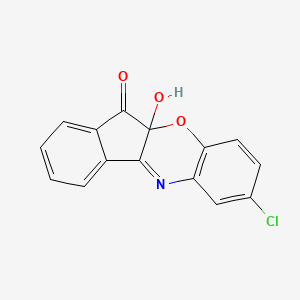 molecular formula C15H8ClNO3 B4193258 7-chloro-10a-hydroxybenzo[b]indeno[1,2-e][1,4]oxazin-11(10aH)-one 