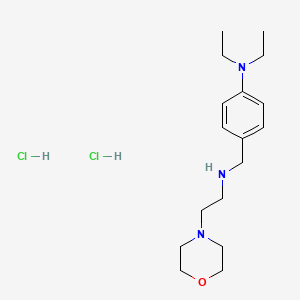 molecular formula C17H31Cl2N3O B4193337 N,N-diethyl-4-({[2-(4-morpholinyl)ethyl]amino}methyl)aniline dihydrochloride 