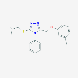 3-(isobutylsulfanyl)-5-[(3-methylphenoxy)methyl]-4-phenyl-4H-1,2,4-triazole