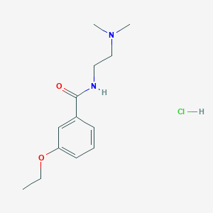 molecular formula C13H21ClN2O2 B4193364 N-[2-(dimethylamino)ethyl]-3-ethoxybenzamide hydrochloride 