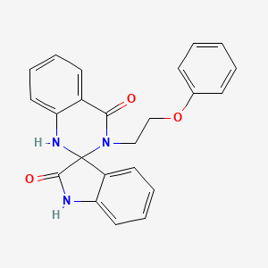 molecular formula C23H19N3O3 B4193399 3'-(2-phenoxyethyl)-1'H-spiro[indole-3,2'-quinazoline]-2,4'(1H,3'H)-dione 