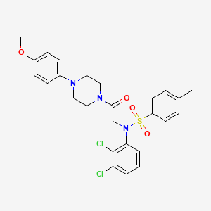 molecular formula C26H27Cl2N3O4S B4193432 N-(2,3-dichlorophenyl)-N-{2-[4-(4-methoxyphenyl)-1-piperazinyl]-2-oxoethyl}-4-methylbenzenesulfonamide 