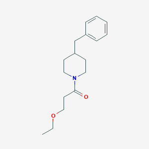 molecular formula C17H25NO2 B4193446 4-benzyl-1-(3-ethoxypropanoyl)piperidine 